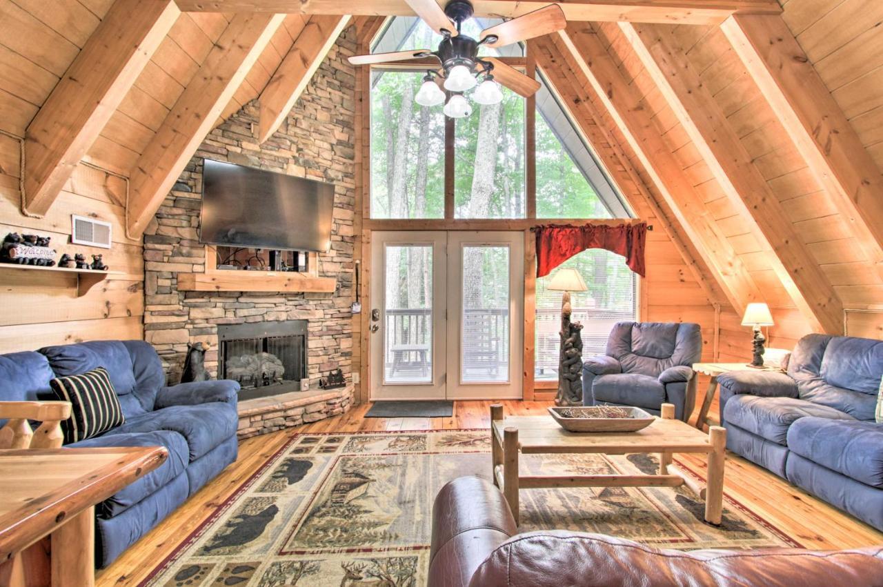 A-Frame Cabin With Hot Tub Less Than 1 Mi To Ober Gatlinburg Villa Dış mekan fotoğraf